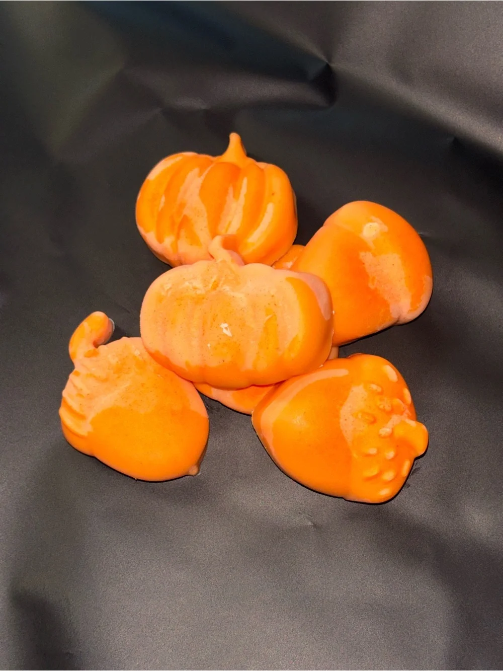 Pumpkin-Shaped Orange Wax Melts - pumpkin pie Scented Wax Cubes